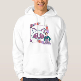 Grüner Hanbok & Glow Mist Waschbär Kunst Hoodie