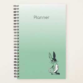 Grüner Harlekin-Hasen-Kalender Planer