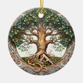 Grüner Heidenbaum Keramik Ornament