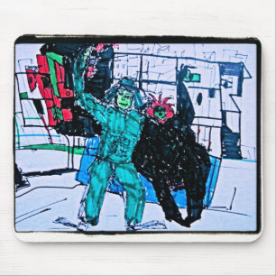 grüner Herr Mousepad