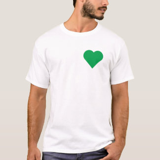 Grüner Herz-T - Shirt