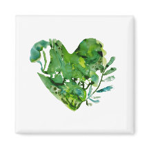 Grüner Herzmagnet