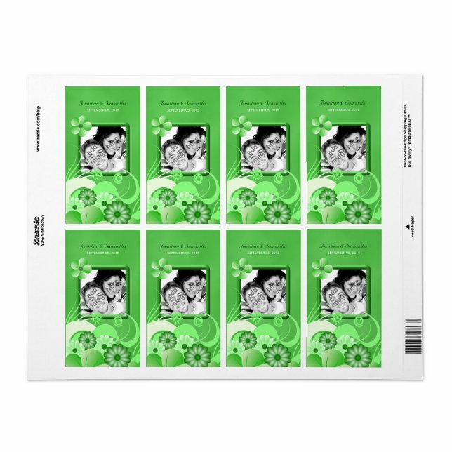 Grüner Hibiskus Hochzeit Big Foto Gefallen Weineti (Vorne)