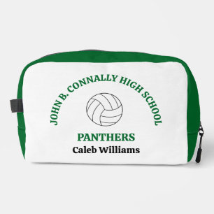 Grüner High School Volleyballspieler Personalisier Waschbeutel