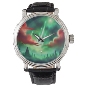 grüner Himmel Armbanduhr