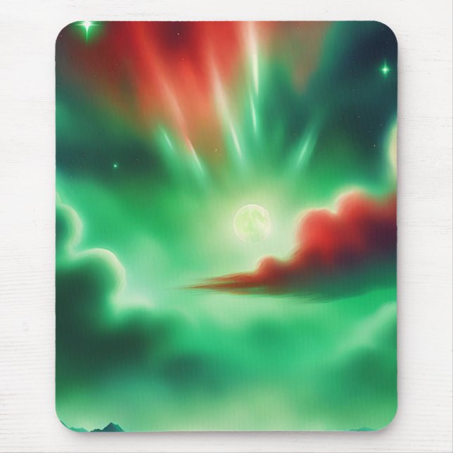 grüner Himmel Mousepad (Vorne)