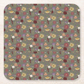 Grüner Hintergrund für die Blumenpracht im Herbst Rechteckiger Pappuntersetzer