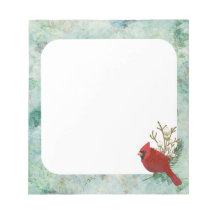 Grüner Hintergrund mit rotem Kardinal