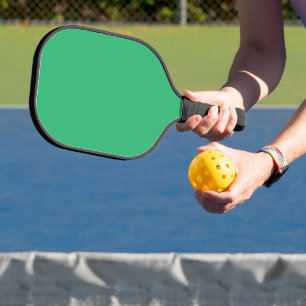 grüner Hintergrund mit weißem Rand Pickleball Schläger