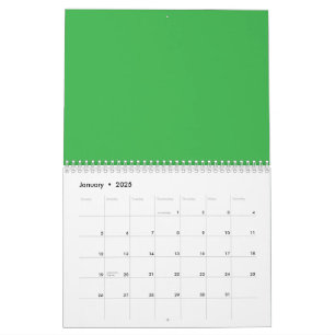 Grüner Hintergrund und weiße Grenze für ein modern Kalender
