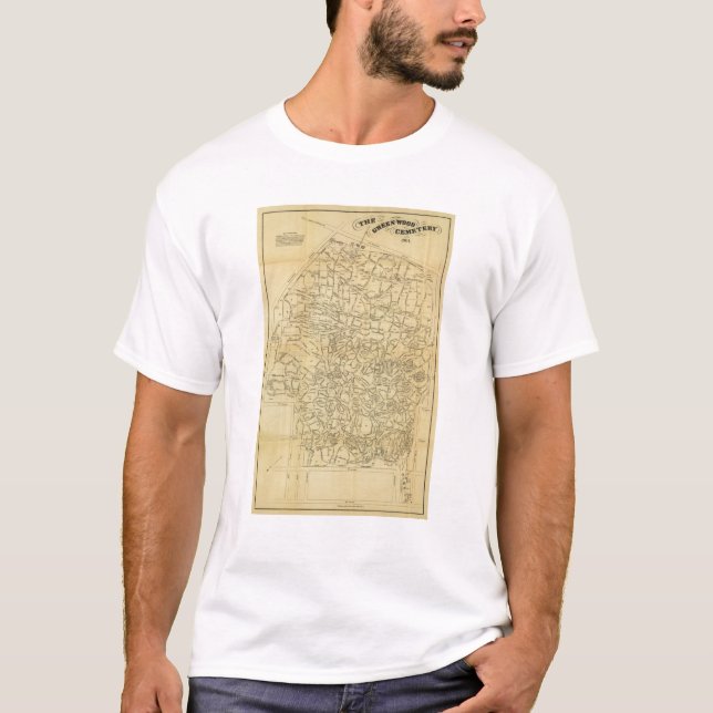 Grüner hölzerner Friedhof T-Shirt (Vorderseite)
