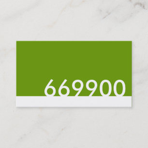 grüner HTML-Farbcode 669900 Visitenkarte