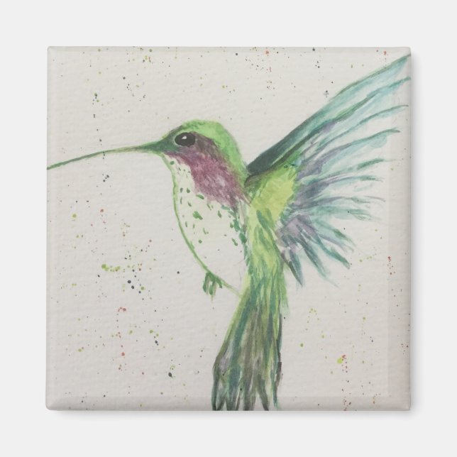 Grüner Hummingvogel Magnet (Vorne)