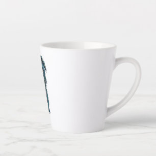 Grüner Hund mit Brille Milchtasse