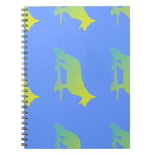 Grüner Hund Notizblock