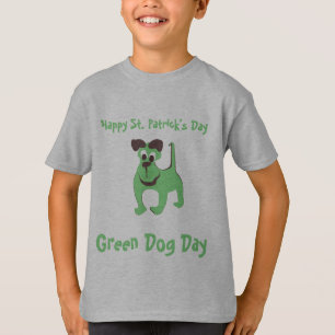 Grüner Hund T-Shirt