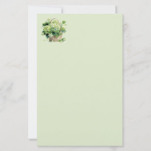 Grüner Hydrangeen-Schreibpapier Briefpapier