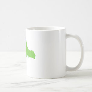 Grüner Inchworm Kaffeetasse