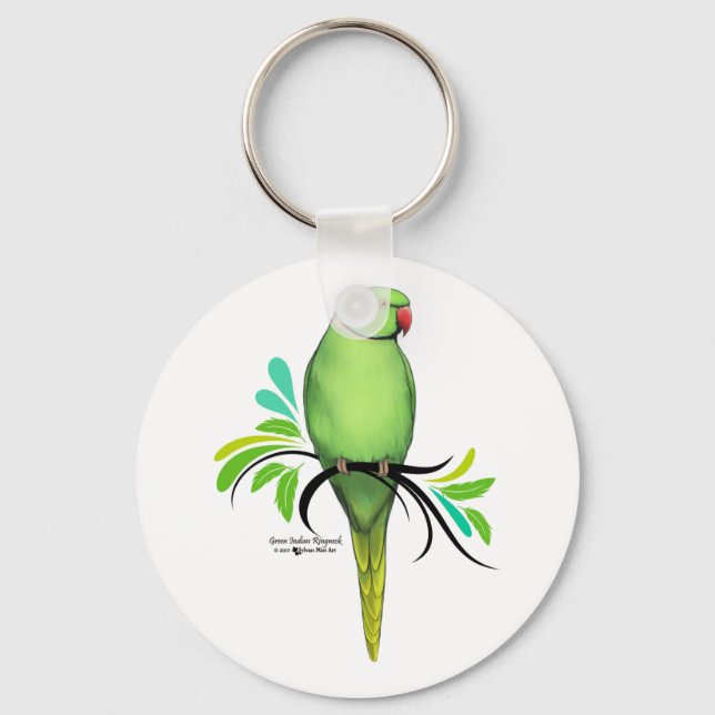 Grüner Indianerapfel Schlüsselanhänger (Vorderseite)