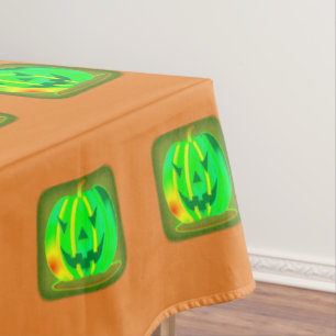 Grüner Jack oder Laterne Halloween Thunder_Cove Tischdecke