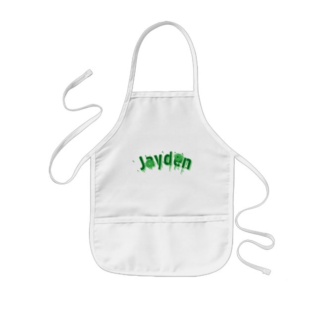Grüner Jayden-Name, Kinderschürze (Vorne)