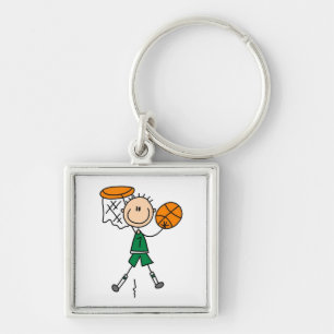 Grüner Junge Basketballspieler T-Shirts und Gesche Schlüsselanhänger