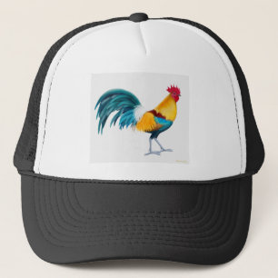 Grüner Junglefowl Hahn Truckerkappe