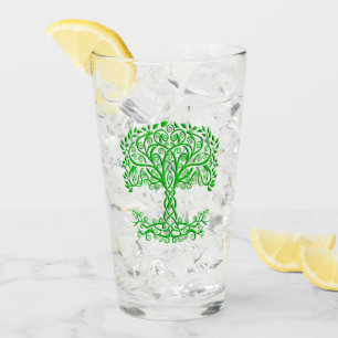 Grüner Keltenbaum Glas