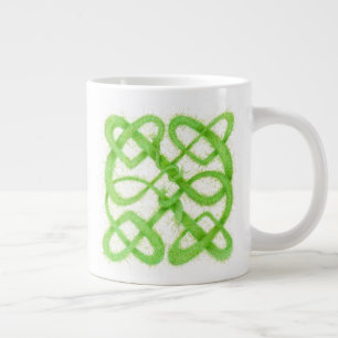 GRÜNER KELTISCHER KNOTEN Große Tasse