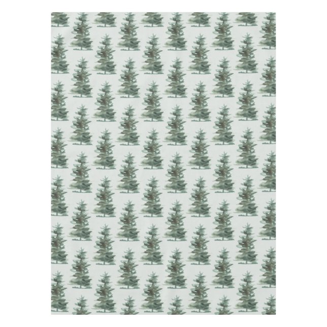 Grüner Kiefernbaum Tischdecke (Vorderseite)