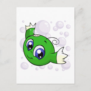 Grüner Kiko durch den Kiko-See schwingt Postkarte