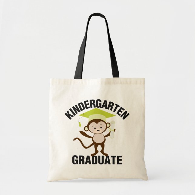 Grüner Kindergarten-Absolvent Tragetasche (Vorne)