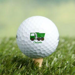 Grüner Kipper-LKW-Design Golfball