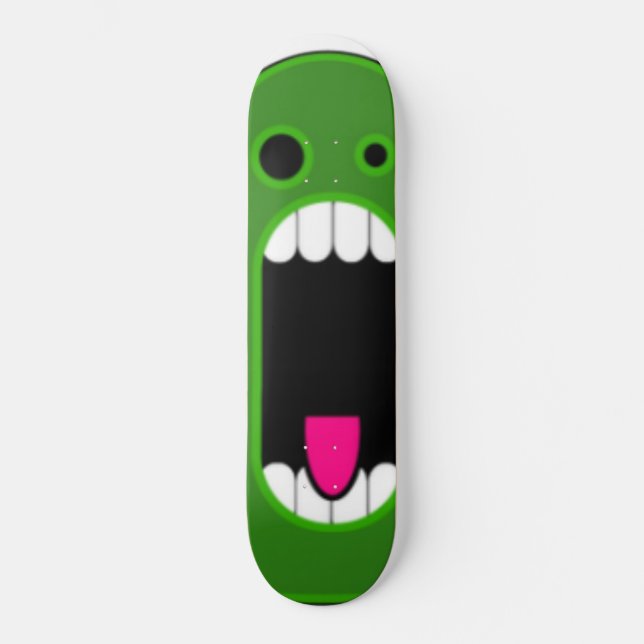 grüner Klecks Skateboard (Vorderseite)