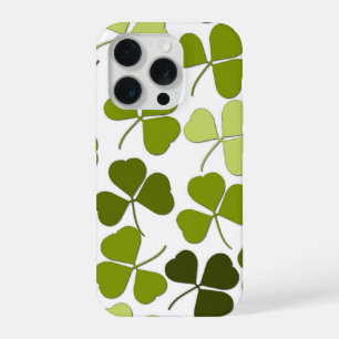 Grüner Klee in verschiedenen Farbtönen iPhone 15 Pro Hülle