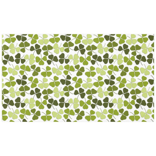Grüner Klee in verschiedenen Farbtönen Tischdecke (Vorderseite (Horizontal))