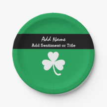 Grüner Kleeblatt-Entwurfs-weißes Kleeblatt A01