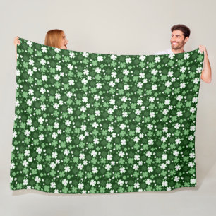 Grüner Kleeblatt, St. Patrick's Day Fleecedecke