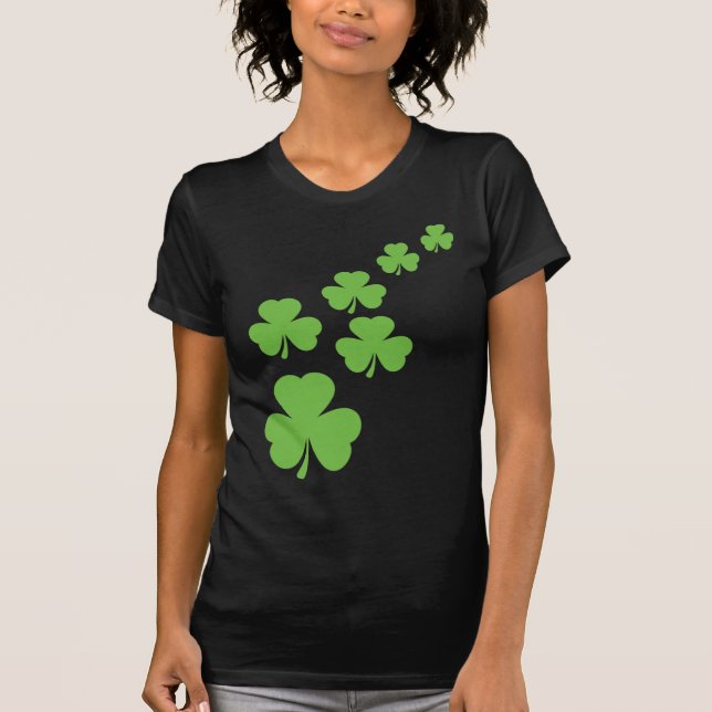 grüner Kleeblattregen T-Shirt (Vorderseite)