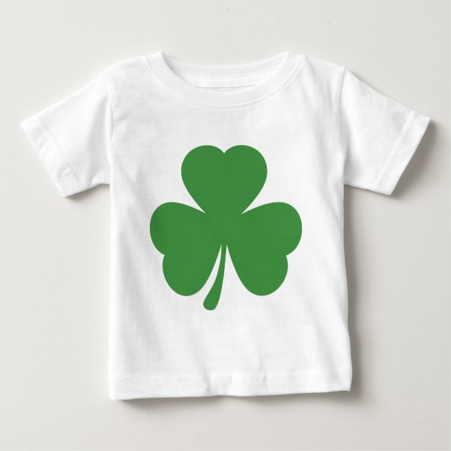 grüner Kleeblattst patrick ´s Tag Baby T-shirt (Vorderseite)