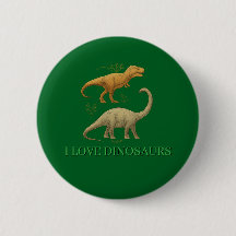 Grüner Knopf - Ich liebe Dinosaurier