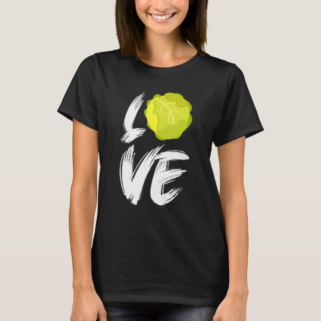 Grüner Kohl Sauerkraut Gemüsegärtner T-Shirt (Vorderseite)