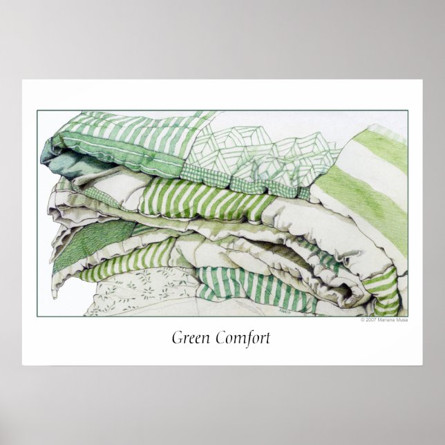 Grüner Komfort Poster (Vorne)