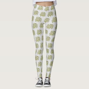 Grüner Korallenbaum Leggings