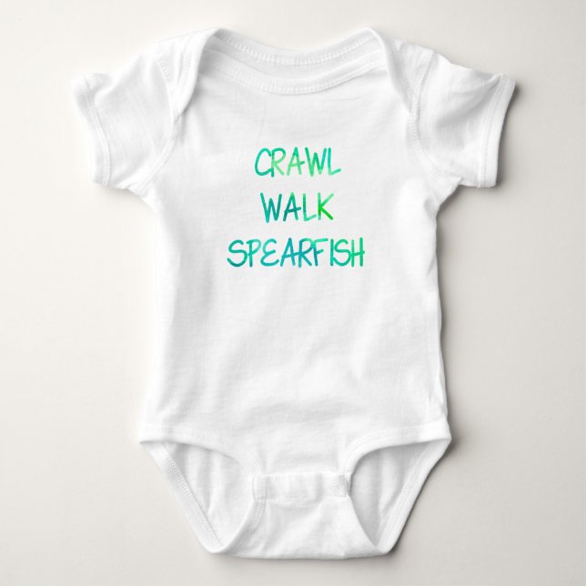 Grüner Kraut-Walk Baby Strampler (Vorderseite)