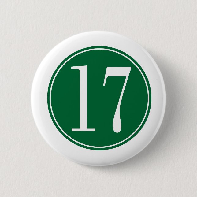 Grüner Kreis #17 Button (Vorderseite)