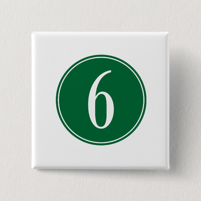 Grüner Kreis #6 Button (Vorderseite)