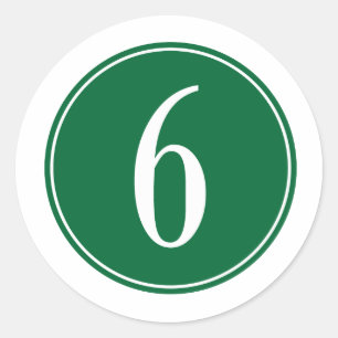 Grüner Kreis #6 Runder Aufkleber