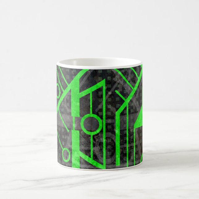 Grüner Kreis Kaffeetasse (Mittel)