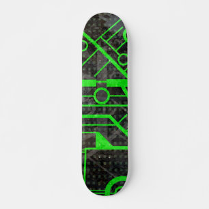 Grüner Kreis Skateboard